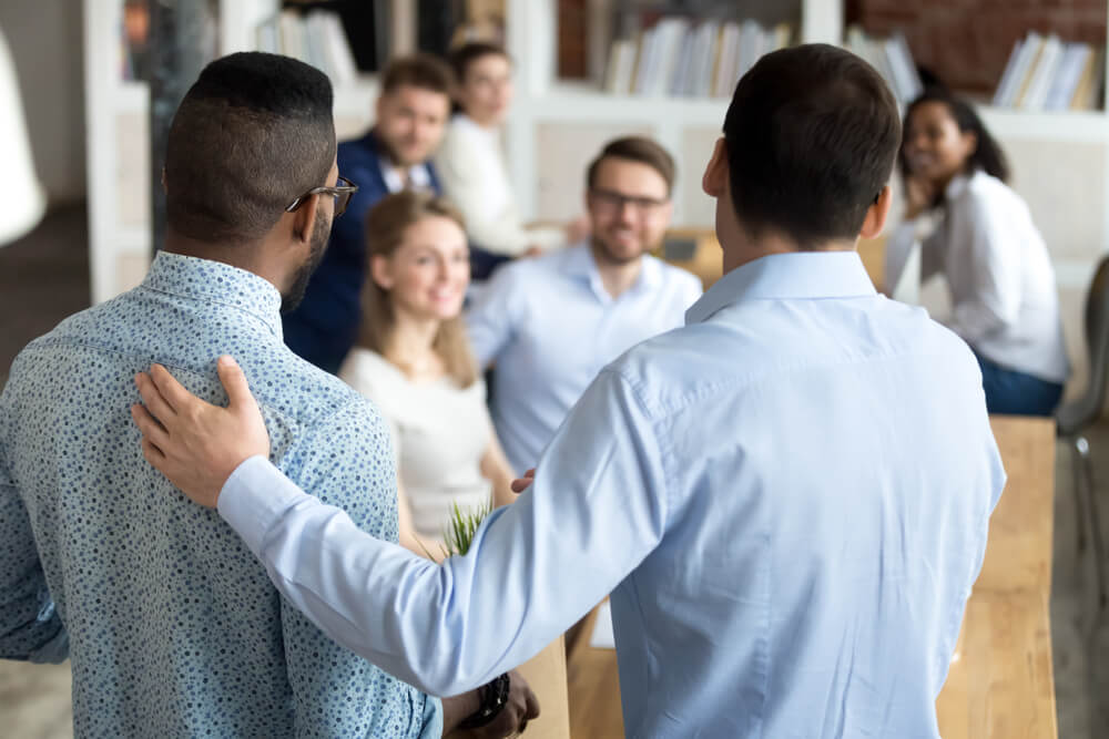 New hire introduced to the workplace